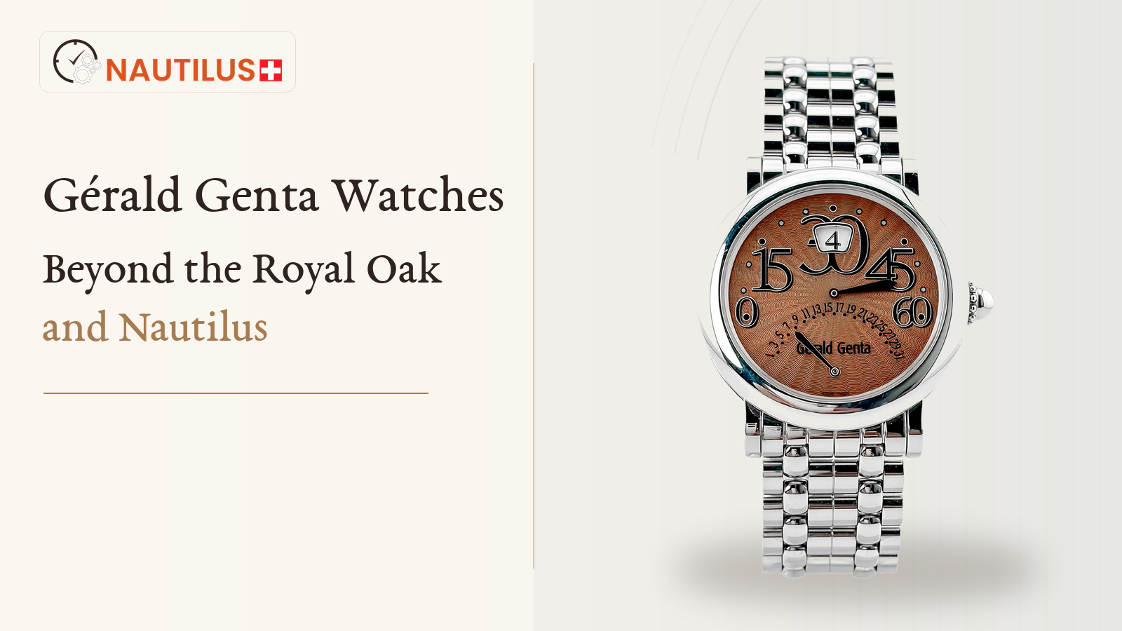 Gérald Genta Arena Bi-Retro watch with jumping-hour and retrograde displays at Nautilus Dubai