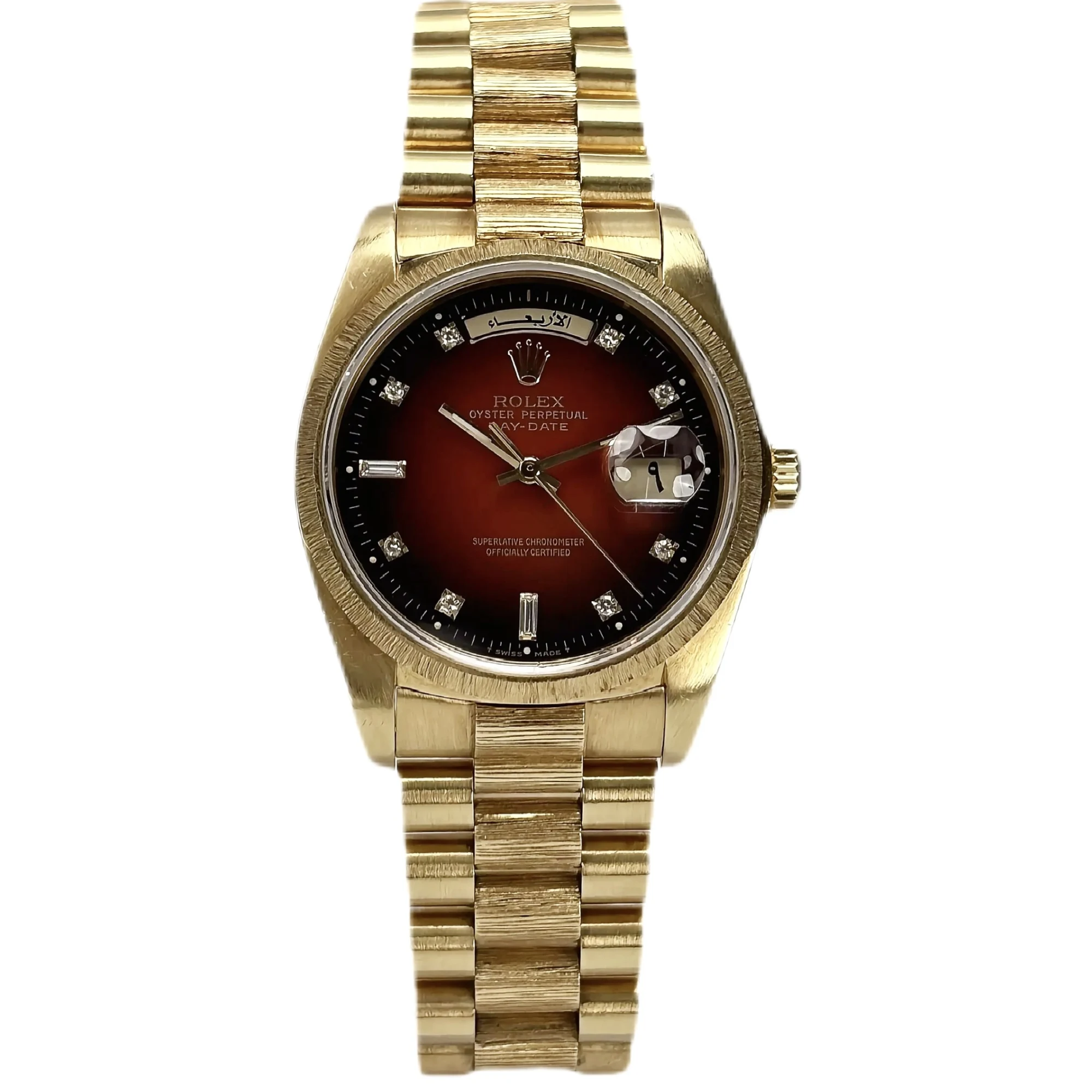 Rolex  Day-Date Oman logo limited edition with seddiqi paper reference 18078 luxury watch