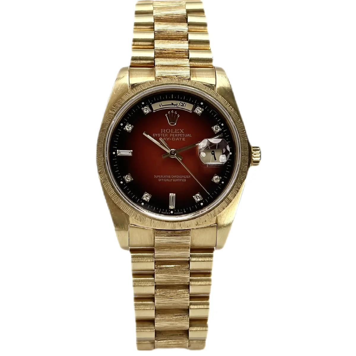 Rolex  Day-Date Oman logo limited edition with seddiqi paper reference 18078 luxury watch