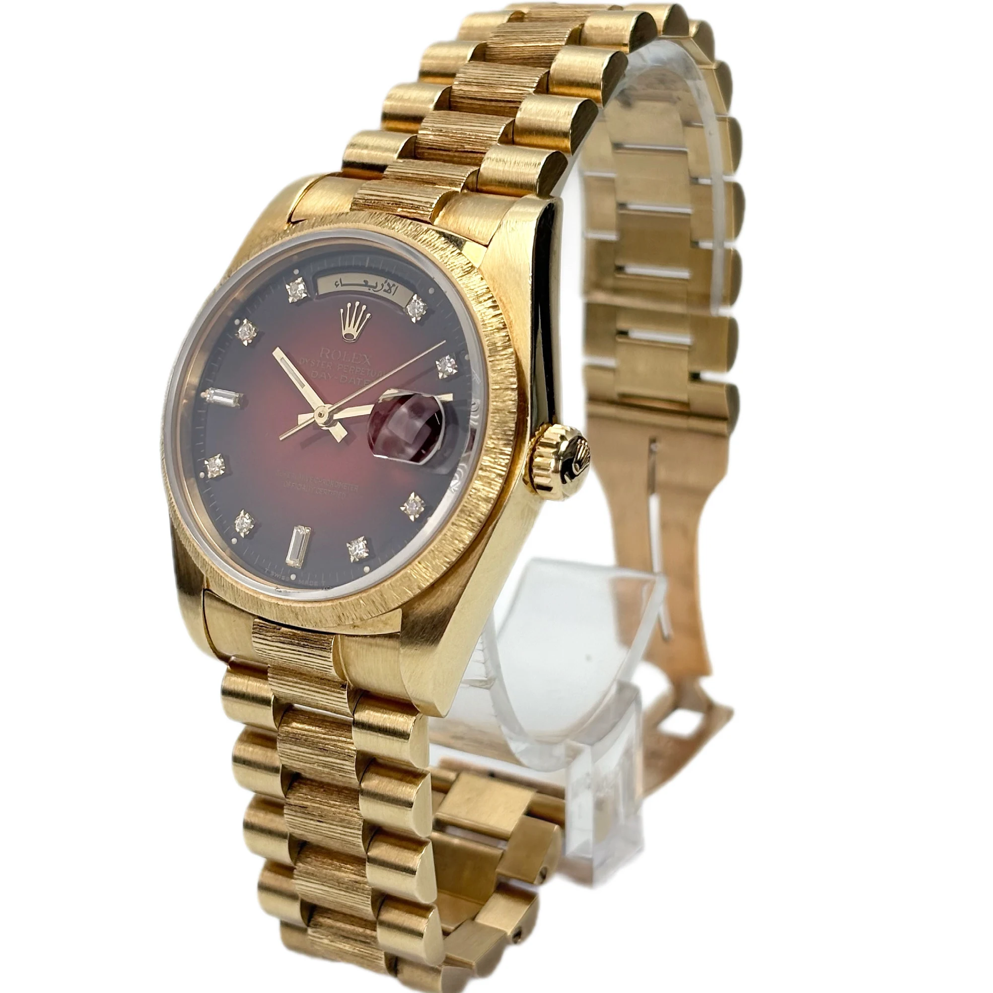 Rolex  Day-Date Oman logo limited edition with seddiqi paper reference 18078 luxury watch — view 3