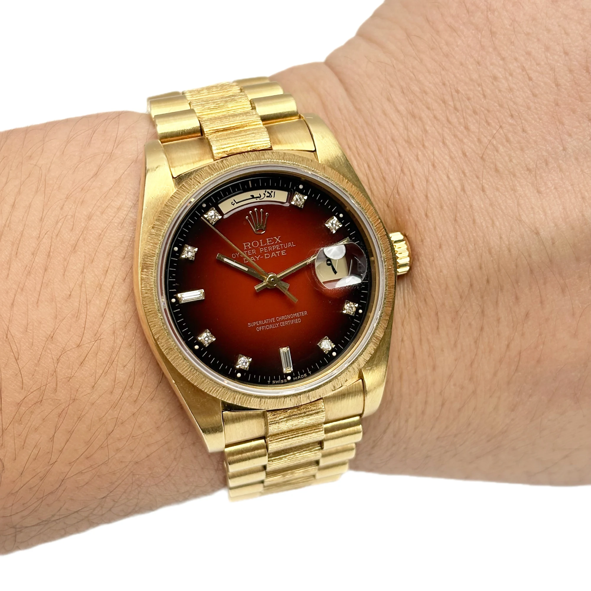 Rolex  Day-Date Oman logo limited edition with seddiqi paper reference 18078 luxury watch — view 4