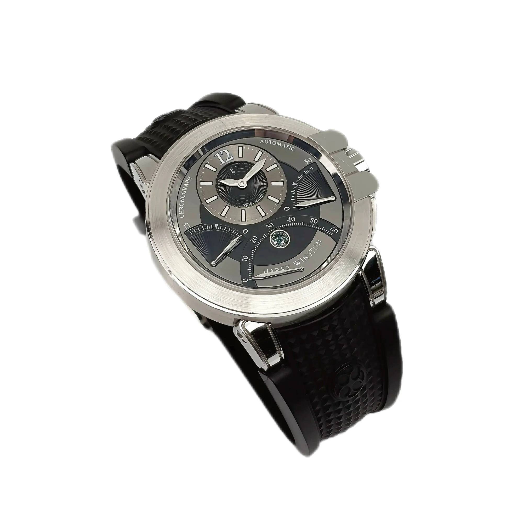 Harry Winston OCEAN TRIPLE RETROGRADE CHRONOGRAPH reference 400/MCRA44W-3 luxury watch — view 3