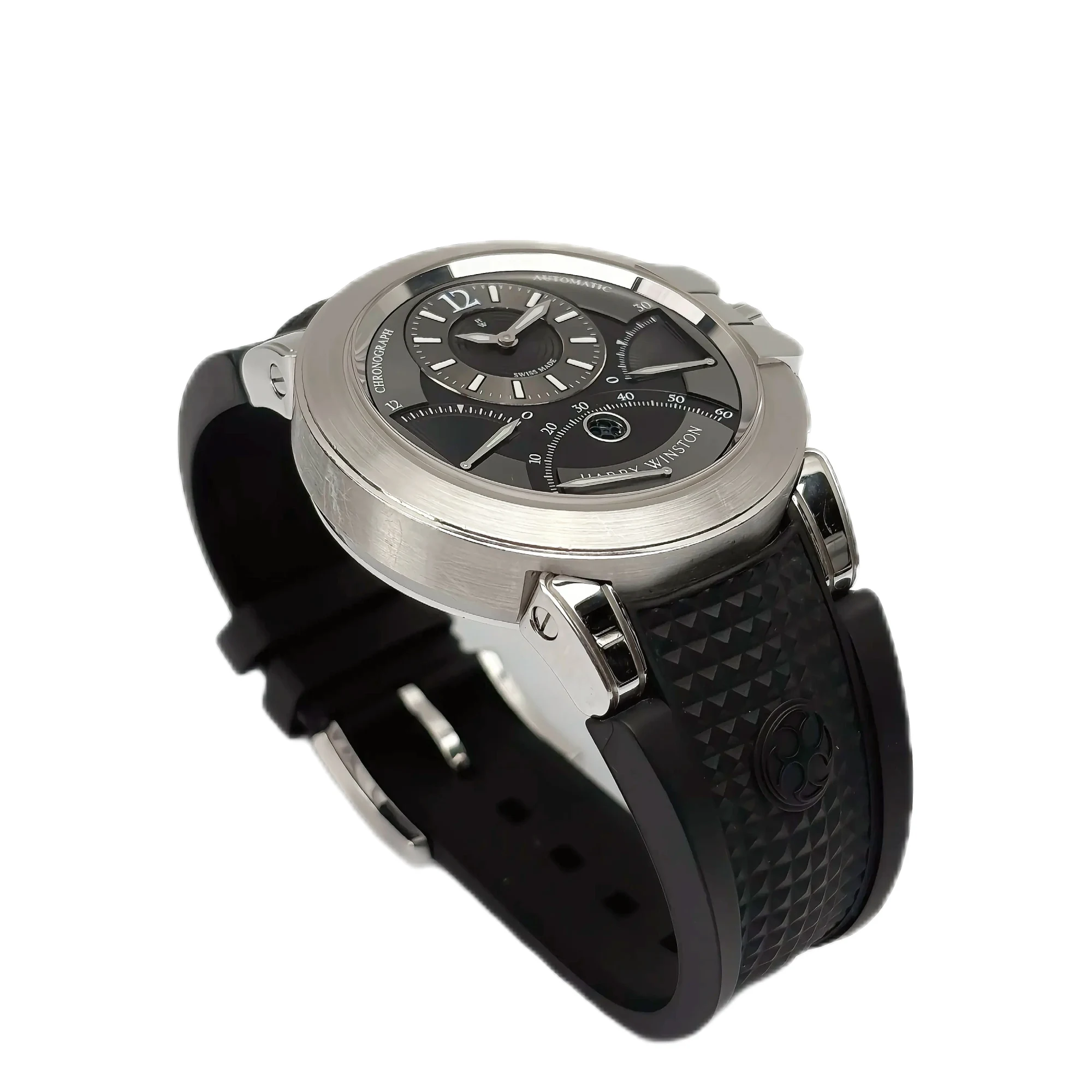 Harry Winston OCEAN TRIPLE RETROGRADE CHRONOGRAPH reference 400/MCRA44W-3 luxury watch — view 4