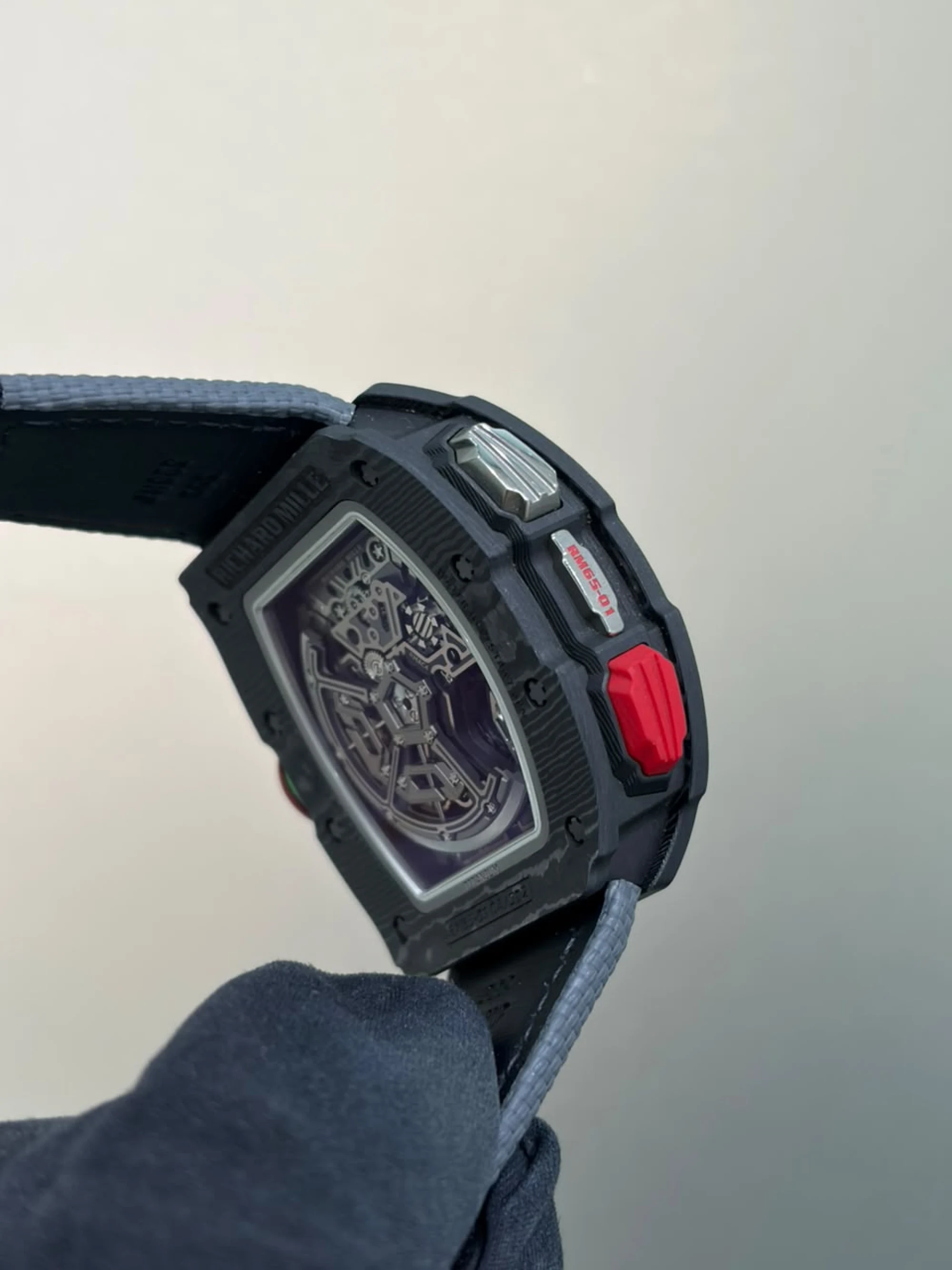 Richard Mille Rm65-01 Chronograph Carbon TPT Split Seconds Chronograph reference rm65-01 luxury watch — view 7