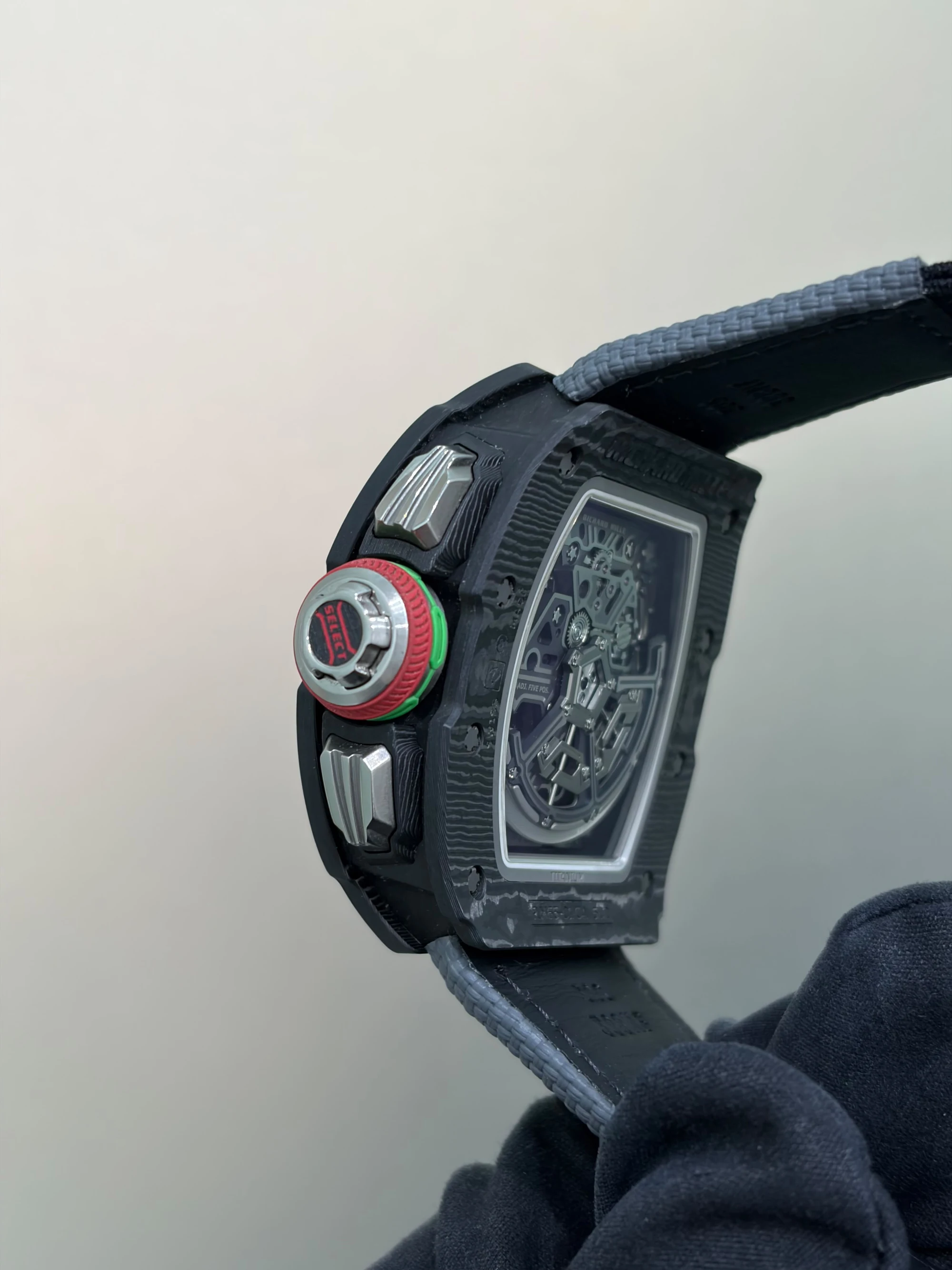 Richard Mille Rm65-01 Chronograph Carbon TPT Split Seconds Chronograph reference rm65-01 luxury watch — view 8