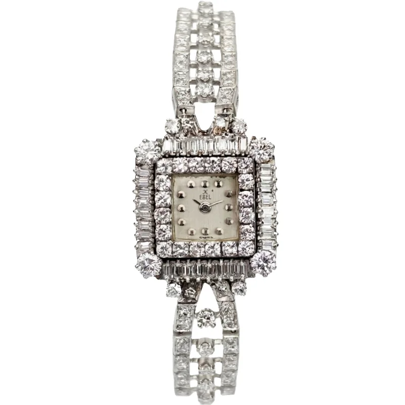 Vintage Ebel Diamond-Set Jewellery Watch – 21.3 × 21.3 mm White Gold
