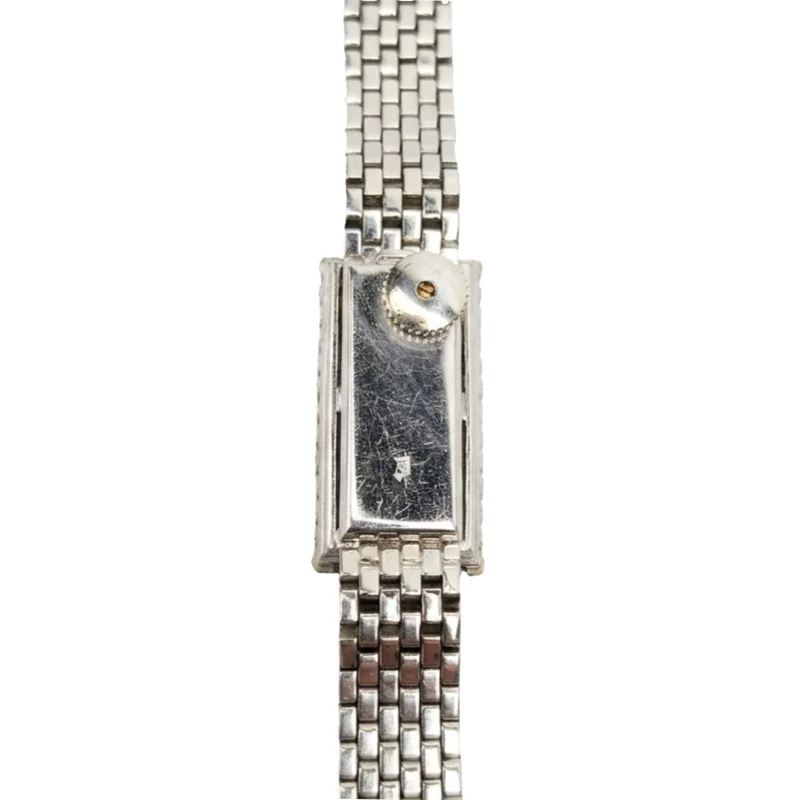 Vintage Blancpain Rectangular Diamond-Set Watch – 12.5 × 24.4 mm White Gold – view 2