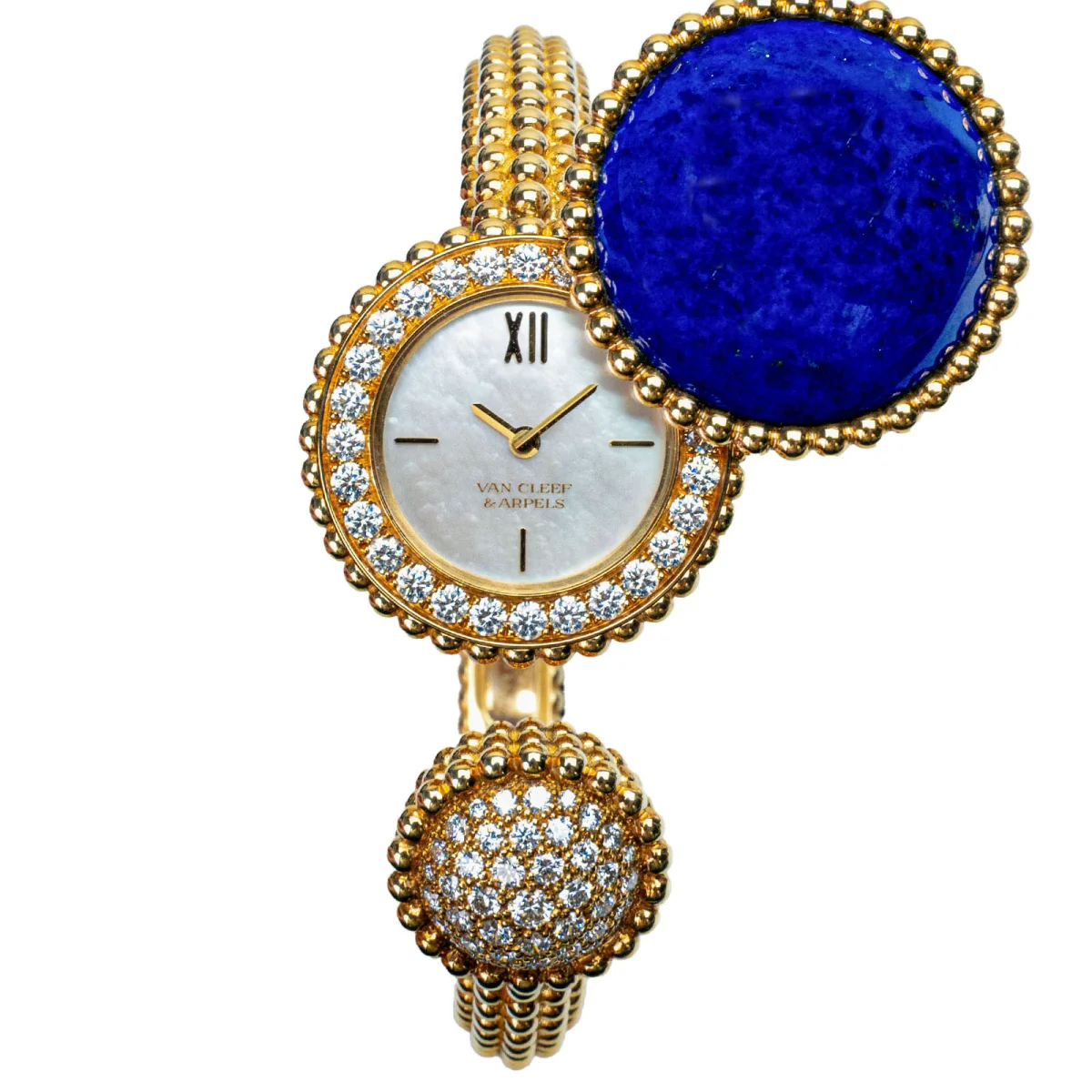 Van Cleef & Arpels Perlée Diamond Watch — вид спереди