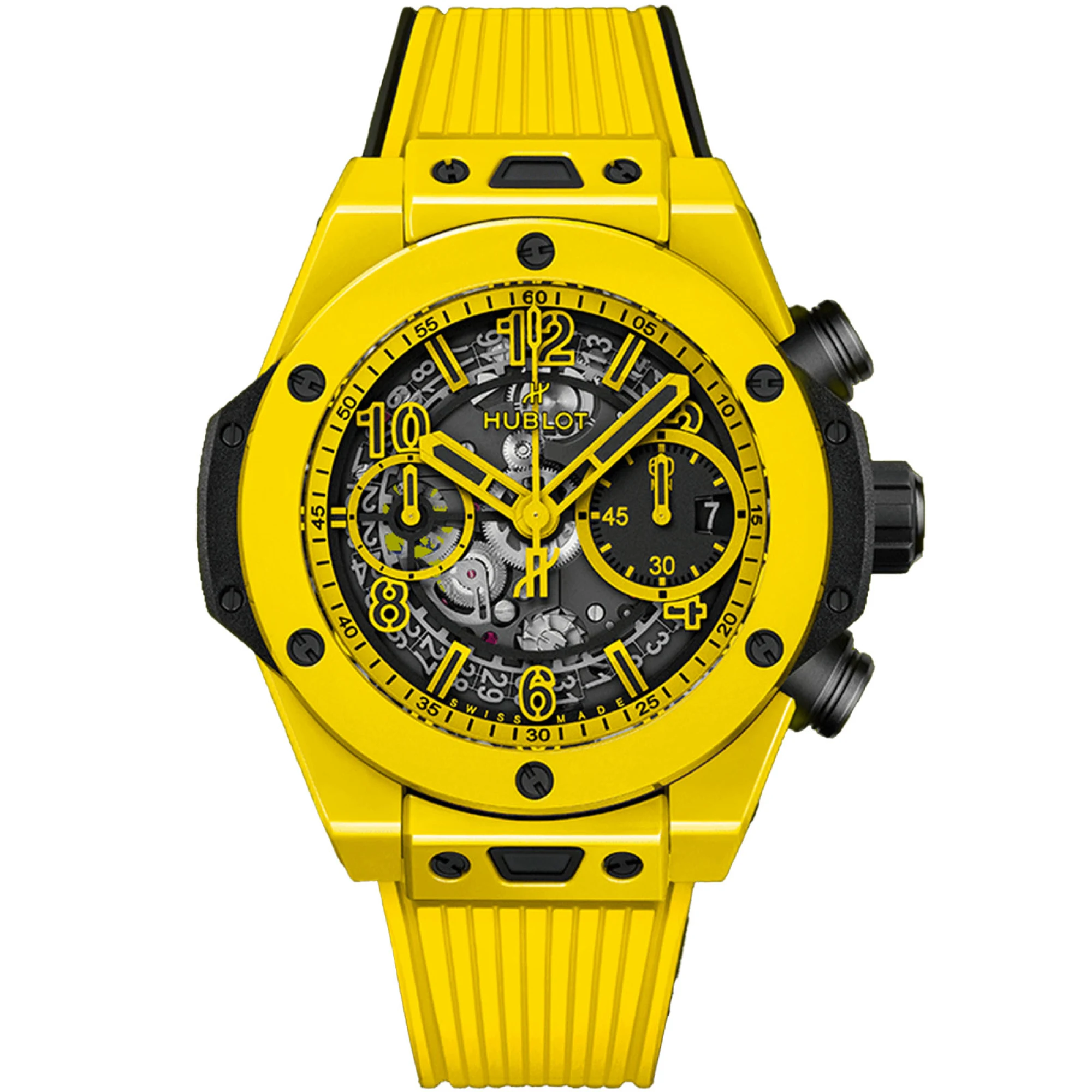 Hublot Big Bang Unico Yellow Magic 42 мм 441.CY.471Y.RX — редкое лимитированное издание — вид спереди