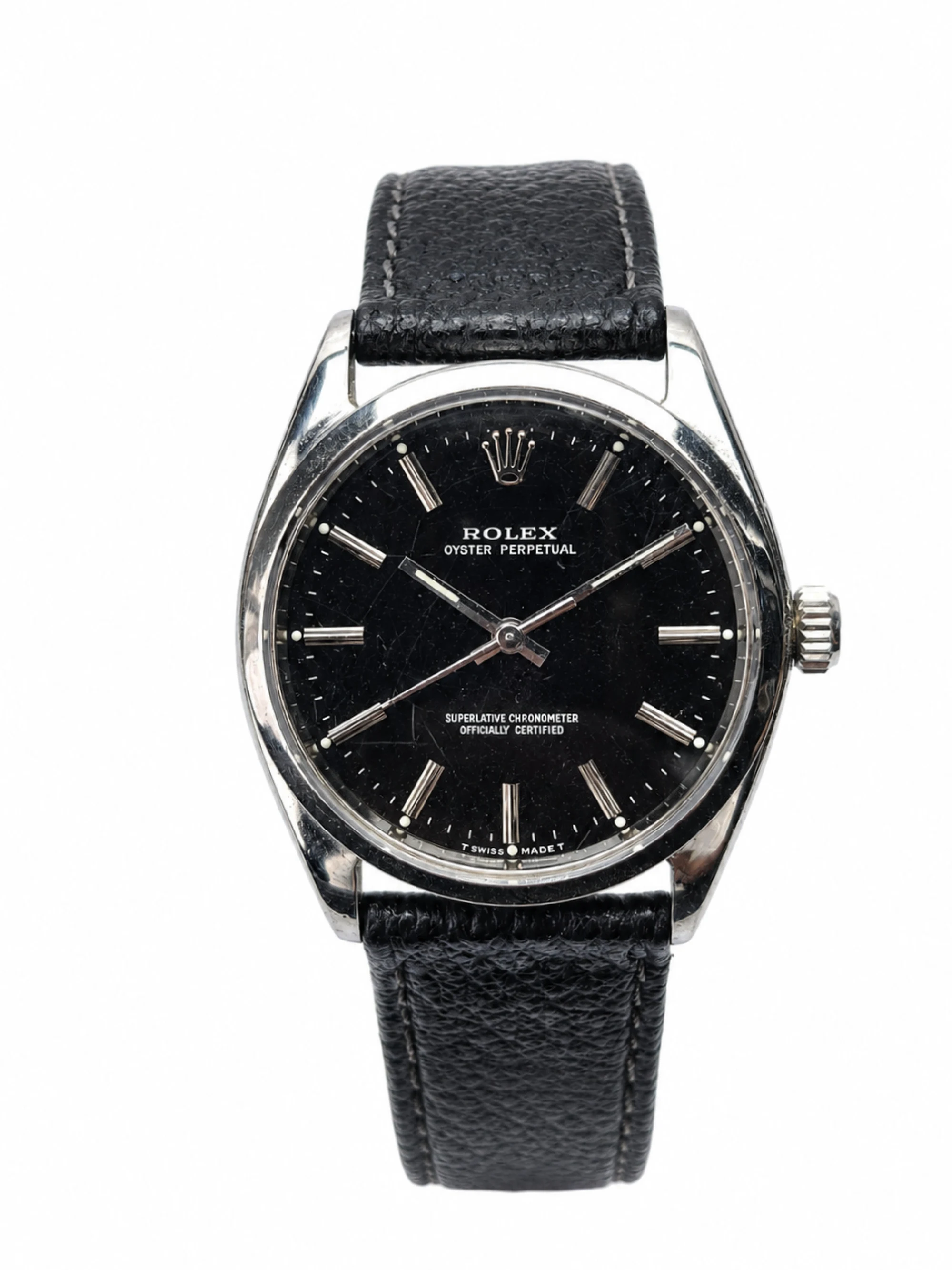 Rolex Oyster Perpetual ref. 1002 — особая винтажная модель — вид спереди
