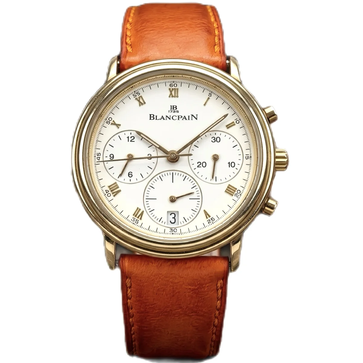 Blancpain Villeret Chronograph Ref. 1185-1418-55 — Special Vintage Watch — front view