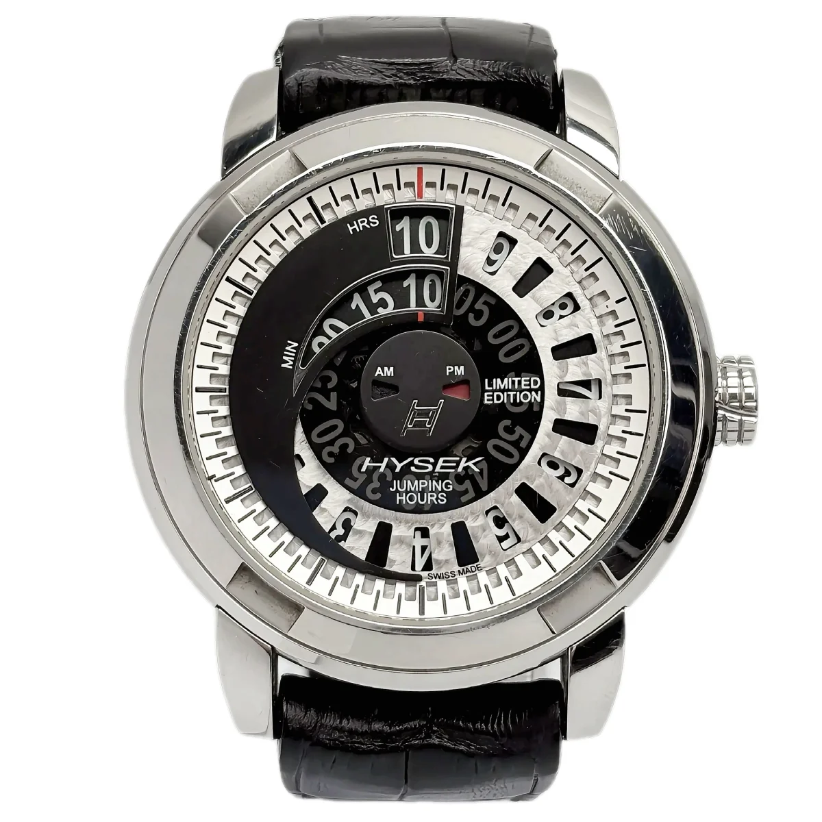 Hysek IO 47mm Jumping Hour Ref. IO4705A05 — straight-on dial view