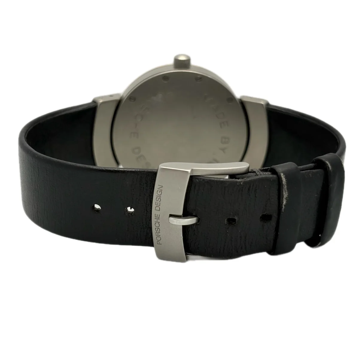 IWC Porsche Design Automatic 35 Ref. IW3520-03 — rear view with caseback and signed buckle