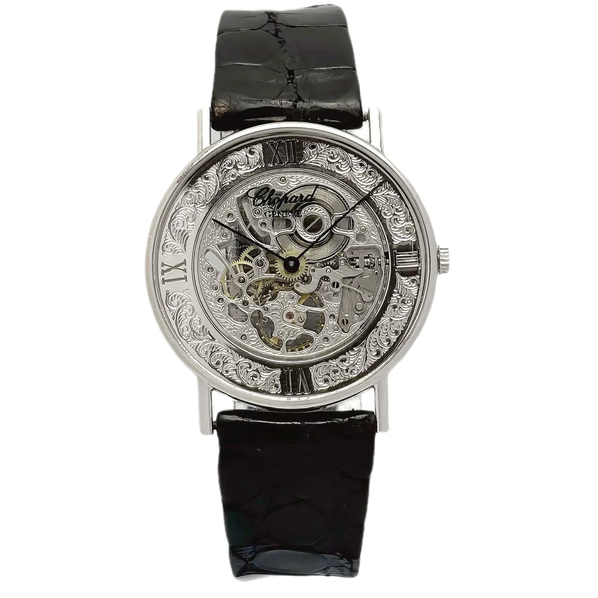 Chopard Skeleton Watch 16/1032 — Rare Openworked Movement — front view