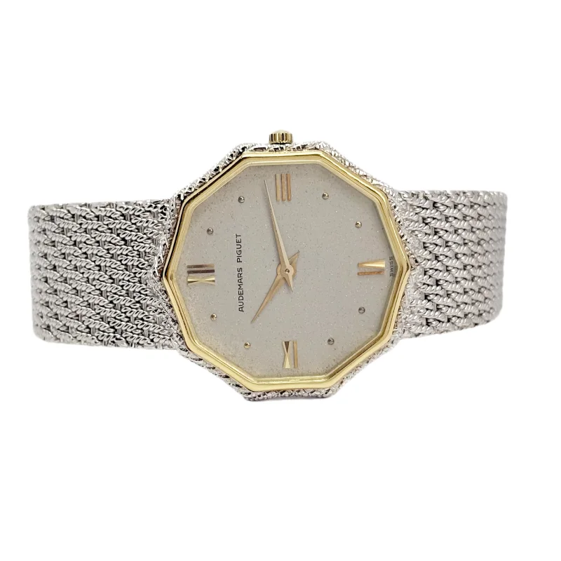 Vintage Audemars Piguet Two-Tone Decagon – 30 mm White Gold – view 3