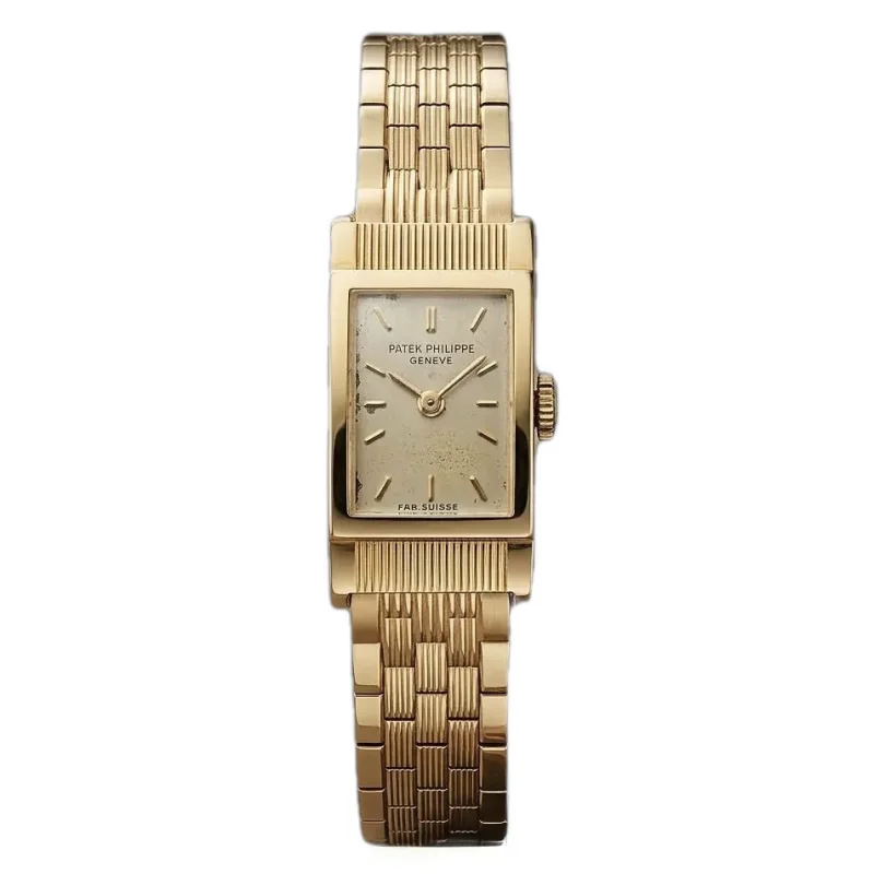 Patek Philippe Vintage Rectangular 3250 – 14 × 26 mm Yellow Gold