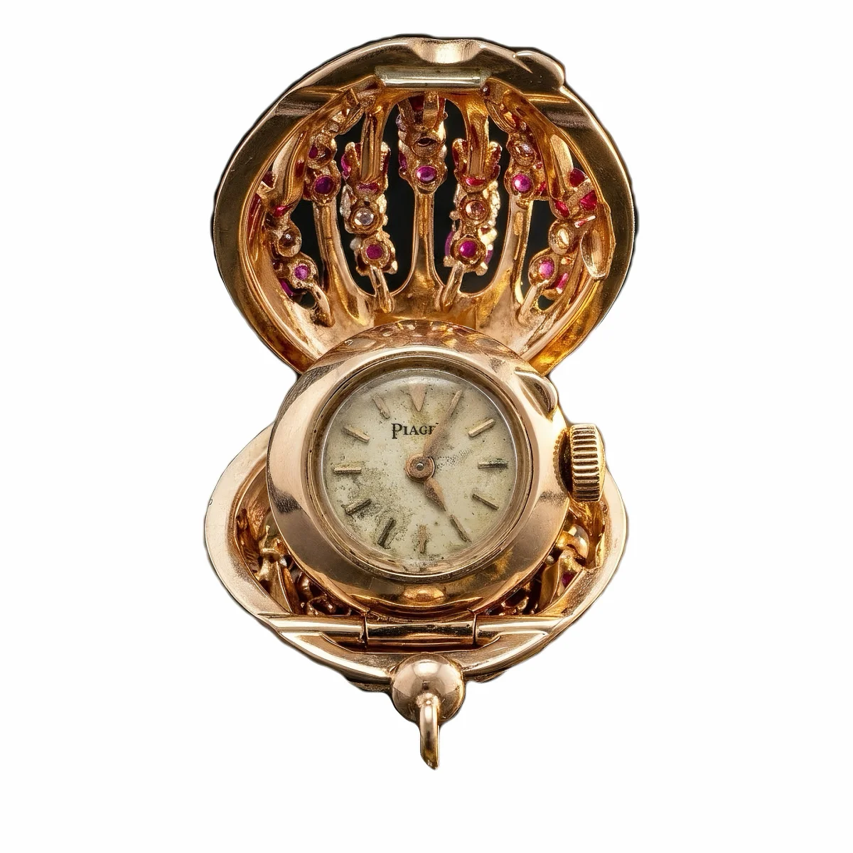 Vintage Piaget Necklace Watch – 19 mm Rose Gold