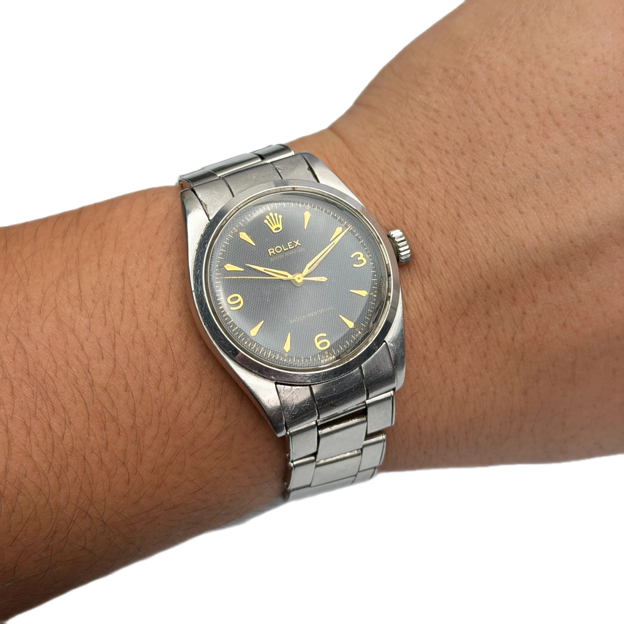 Rolex Oyster Perpetual 6352 — нержавеющая сталь, 36 мм, винтаж — фото 9