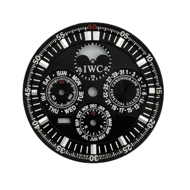 IWC GST Perpetual Calendar Chronograph Dial – Black, 37 mm