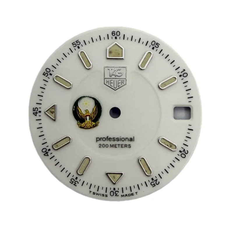 TAG Heuer Dial – UAE national emblem, White, 27 mm