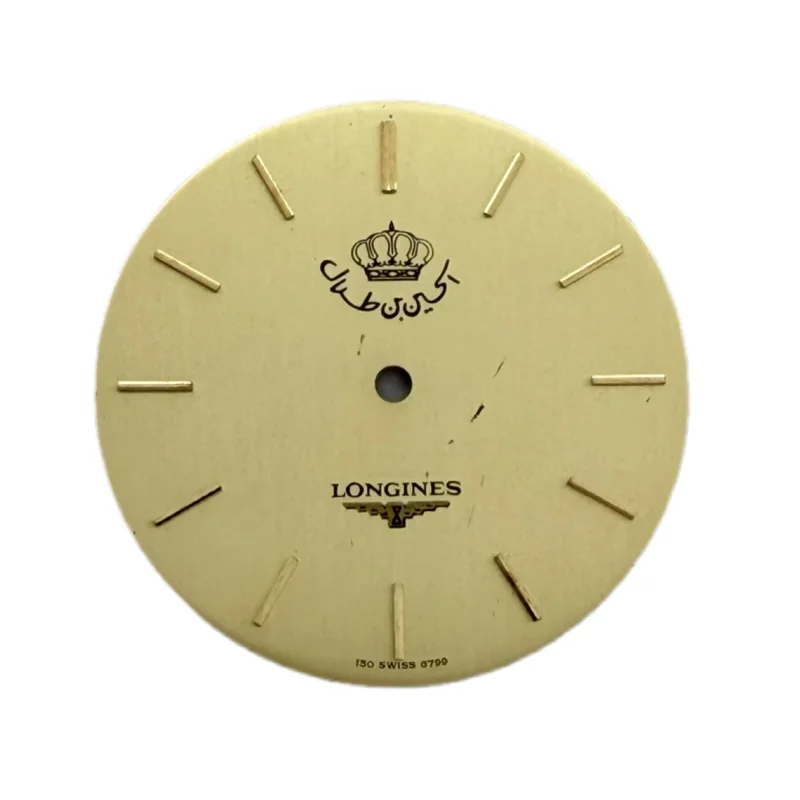 Longines Dial – Signature of King Hussein bin Talal of Jordan, Gold-tone, 28 mm