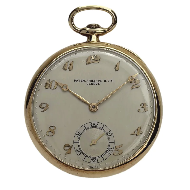 Patek Philippe Pocket Watch 417760 – 44 mm Yellow Gold · Silver dial