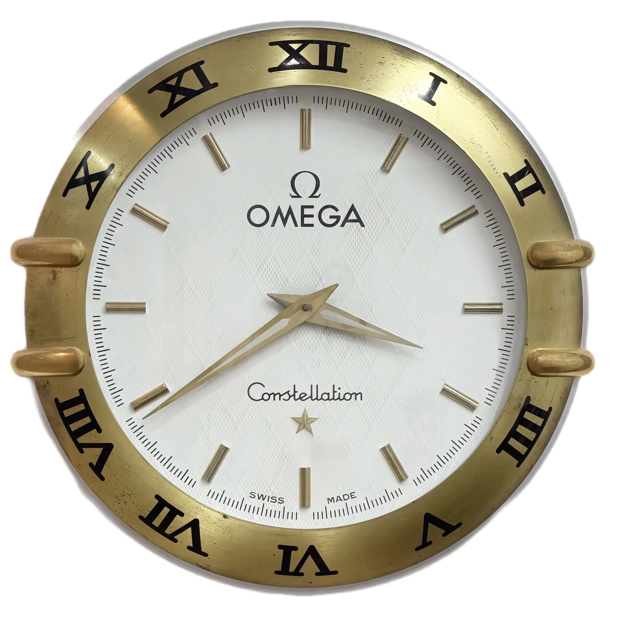Vintage Omega Constellation Wall Clock – 500 mm — front view
