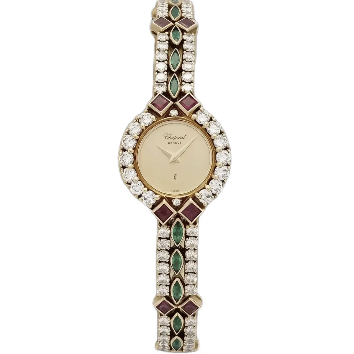 Vintage Chopard Diamonds 4053 – 18 mm Yellow Gold