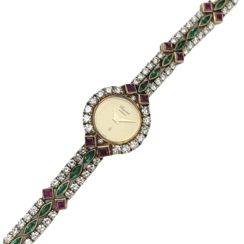 Vintage Chopard Diamonds 4053 – 18 mm Yellow Gold – view 4