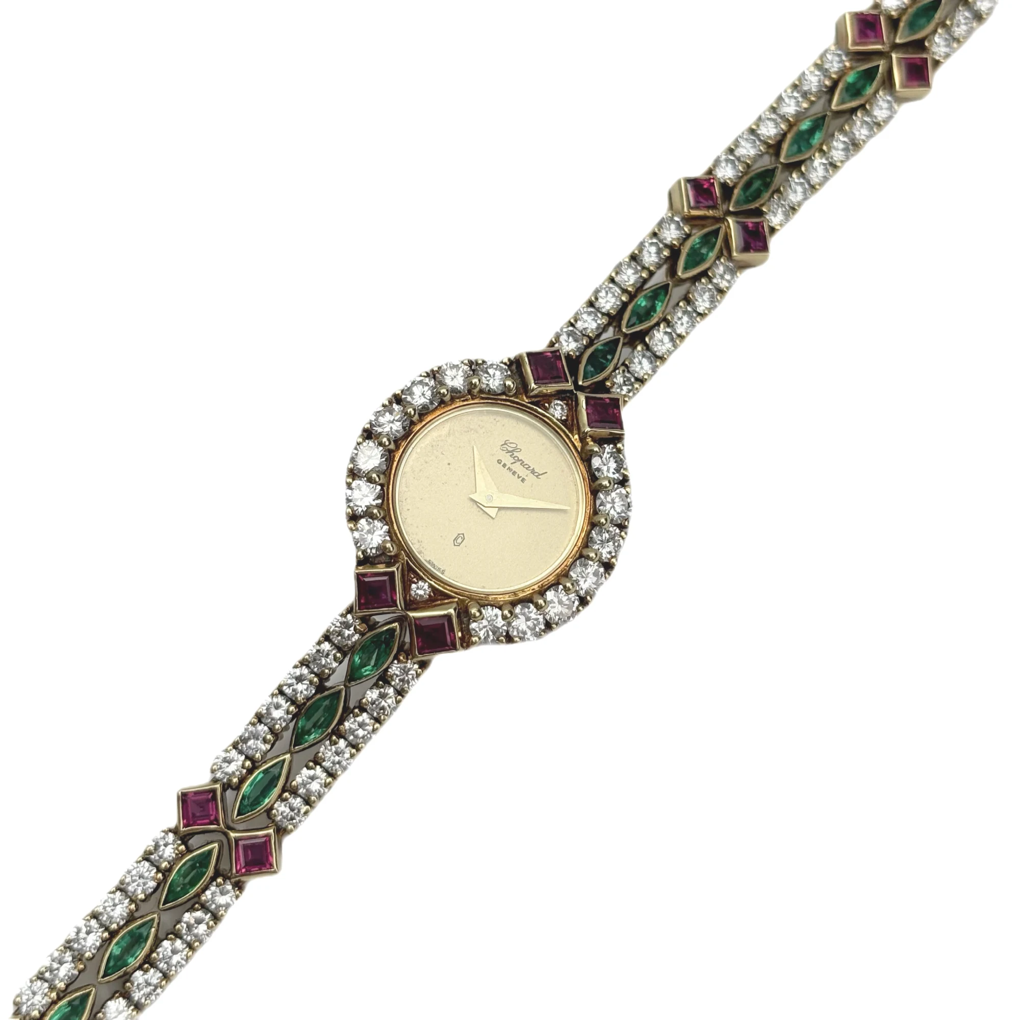 Vintage Chopard Diamonds 4053 – 18 mm Yellow Gold — gallery view 4