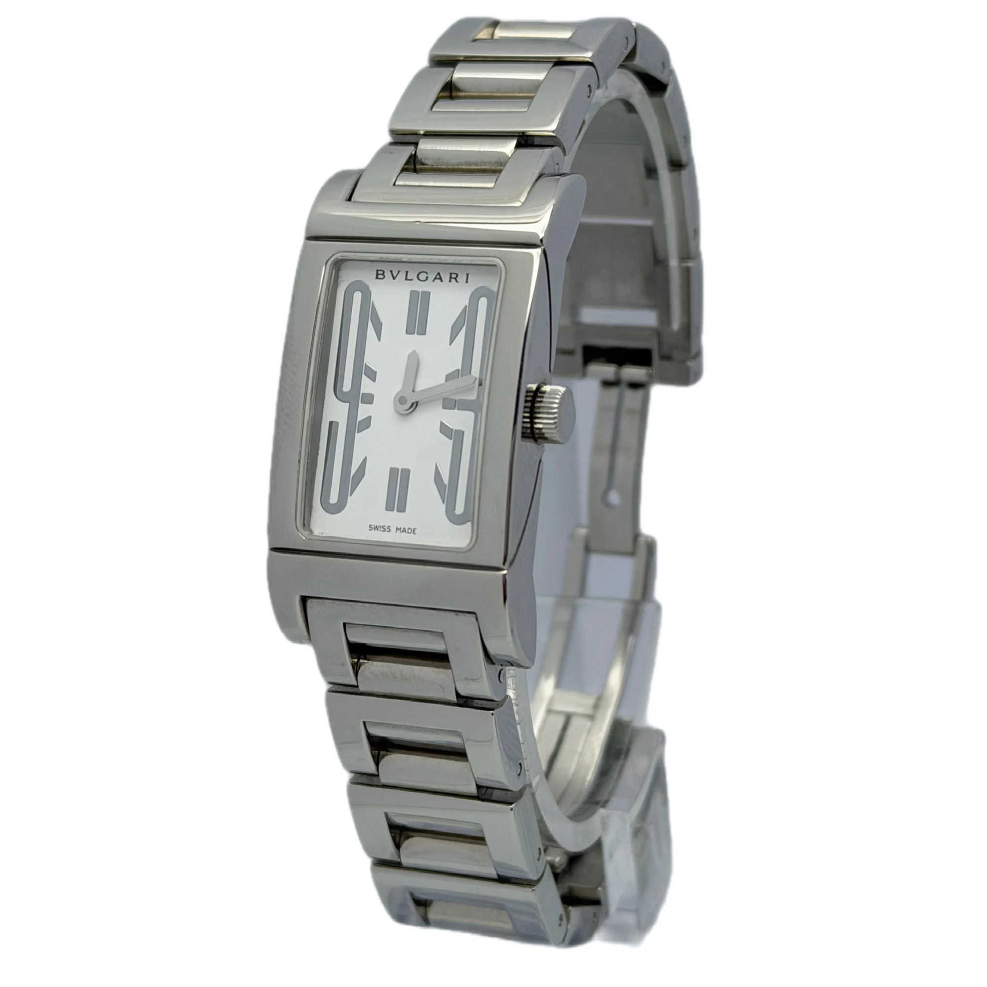 Bvlgari Rettangolo RT39S – 20.7 × 38.5 mm Steel — gallery view 2