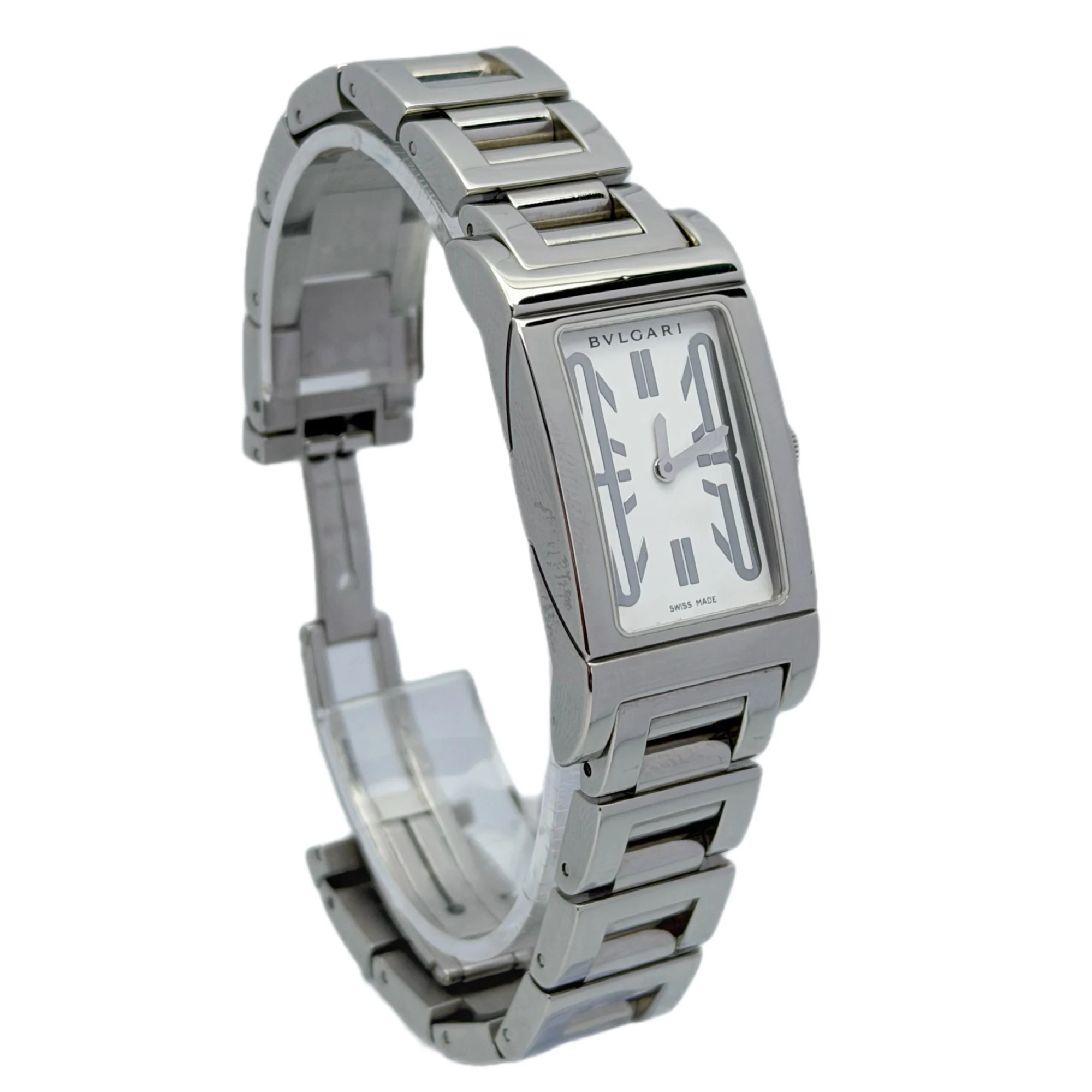 Bvlgari Rettangolo RT39S – 20.7 × 38.5 mm Steel — gallery view 3