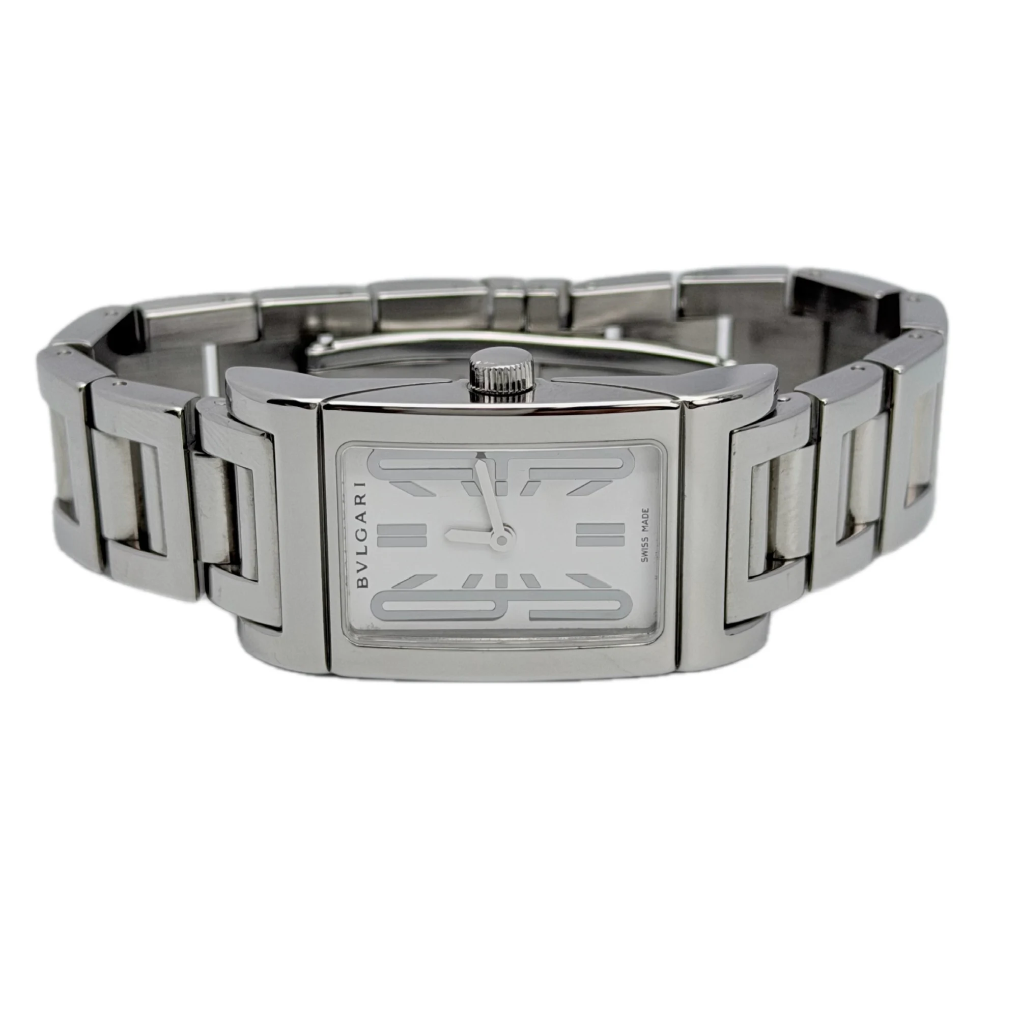 Bvlgari Rettangolo RT39S – 20.7 × 38.5 mm Steel — gallery view 4
