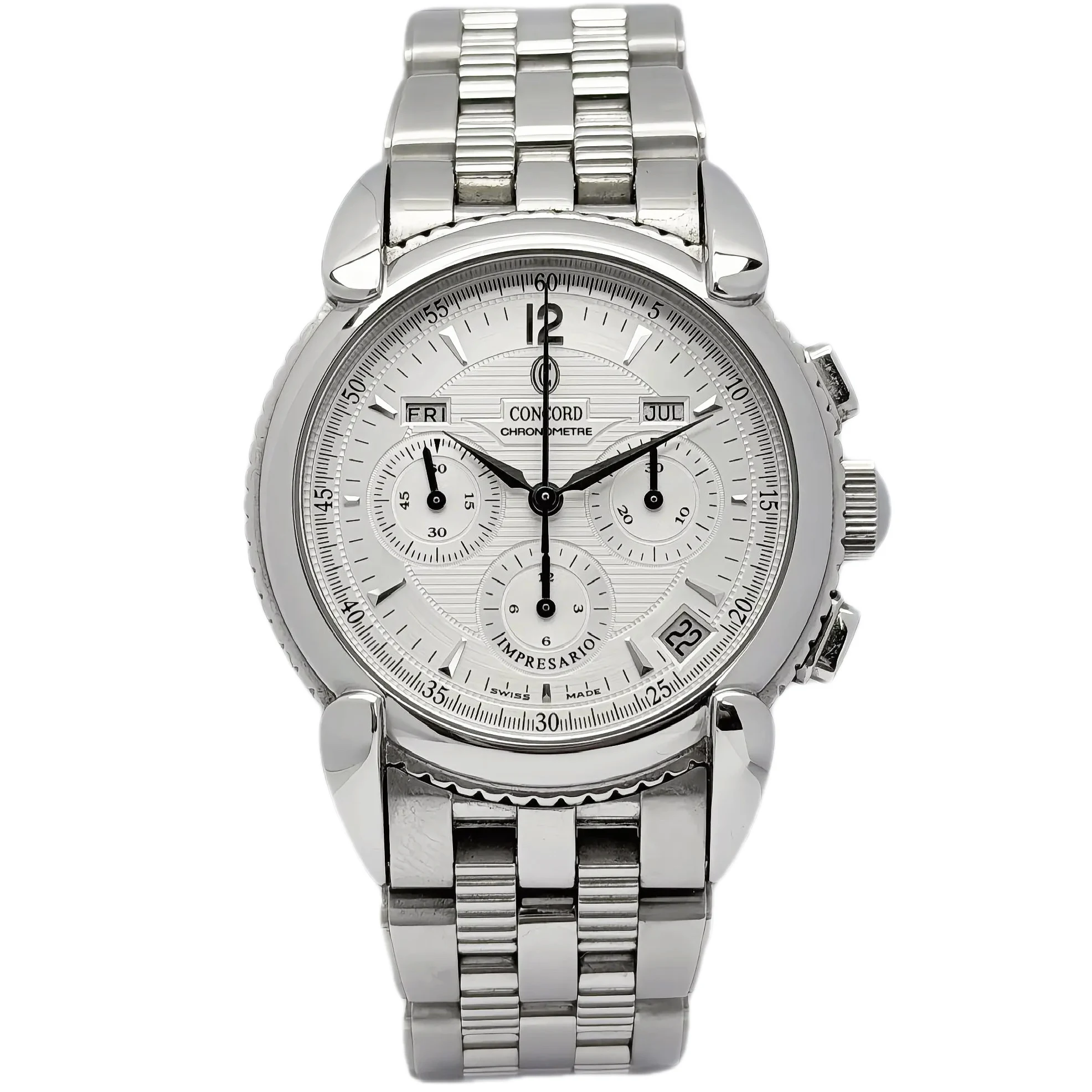 Concord Impresario Chronometer 14.G9.210 – 38 mm Steel — front view