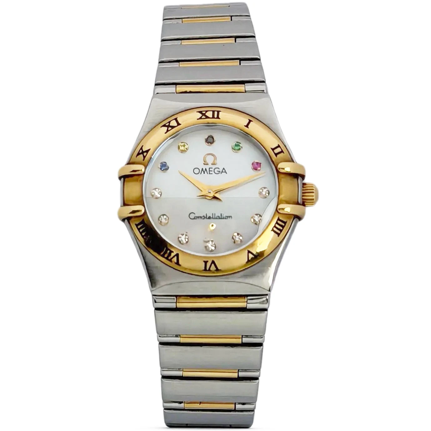 Omega Constellation 1367.79.00 – 22 mm Steel & Yellow Gold — front view