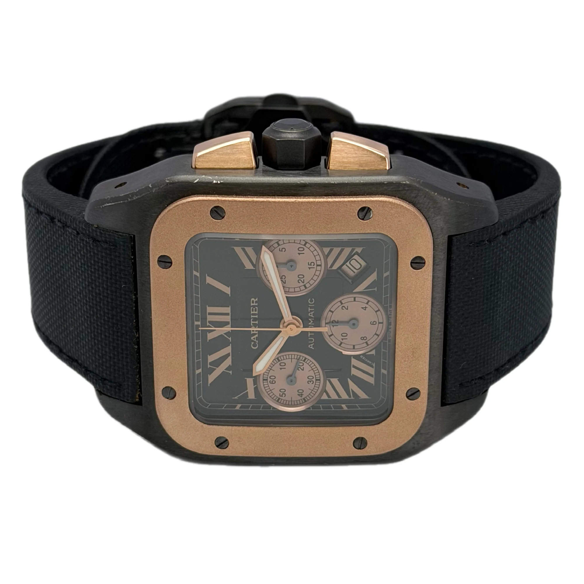 Cartier Santos 100 Chronograph W2020004 – Titanium & Rose Gold — gallery view 4