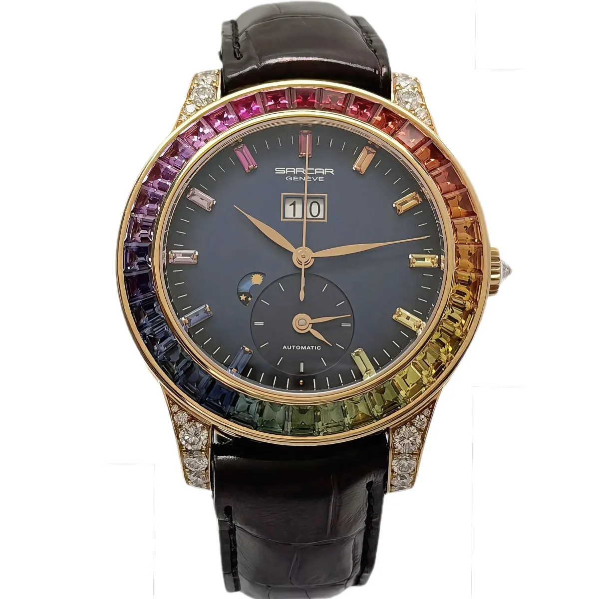 Sarcar Limited Edition A11238.R – Rose Gold, Moon Phase & Dual Time