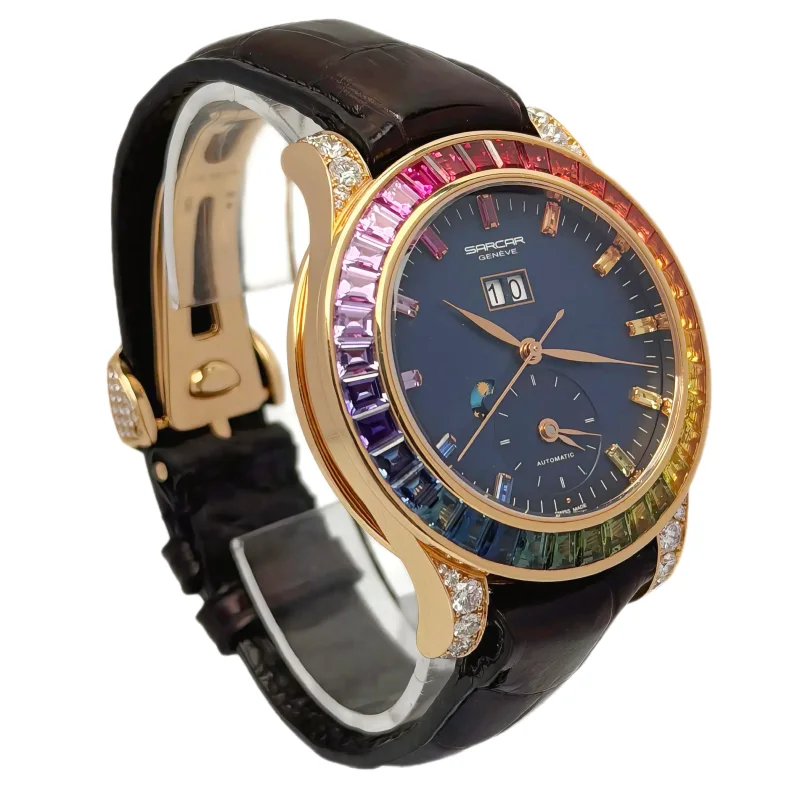 Sarcar Limited Edition A11238.R – Rose Gold, Moon Phase & Dual Time – view 5