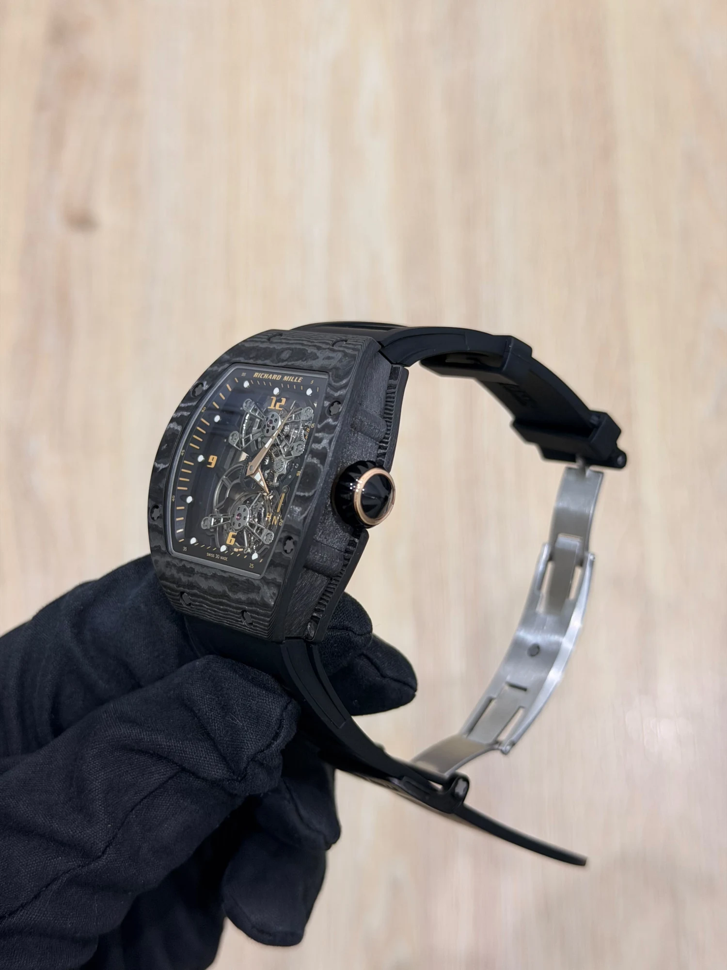 Richard Mille RM 17-01 Tourbillon – Black Carbon 48 mm, Limited to 10 — gallery view 4