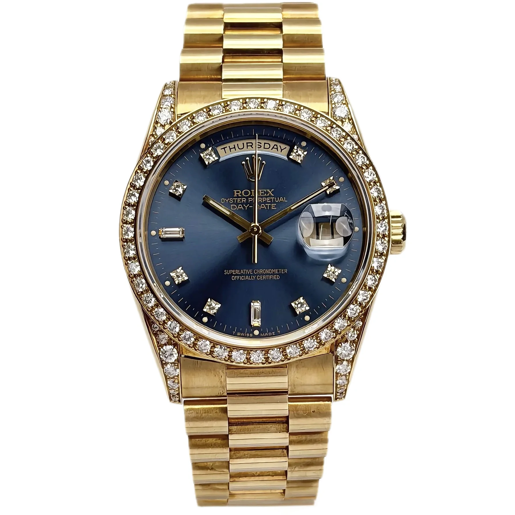 Rolex Day-Date 18388 Sultan Qaboos Emblem – 1991, 36 mm Yellow Gold — front view