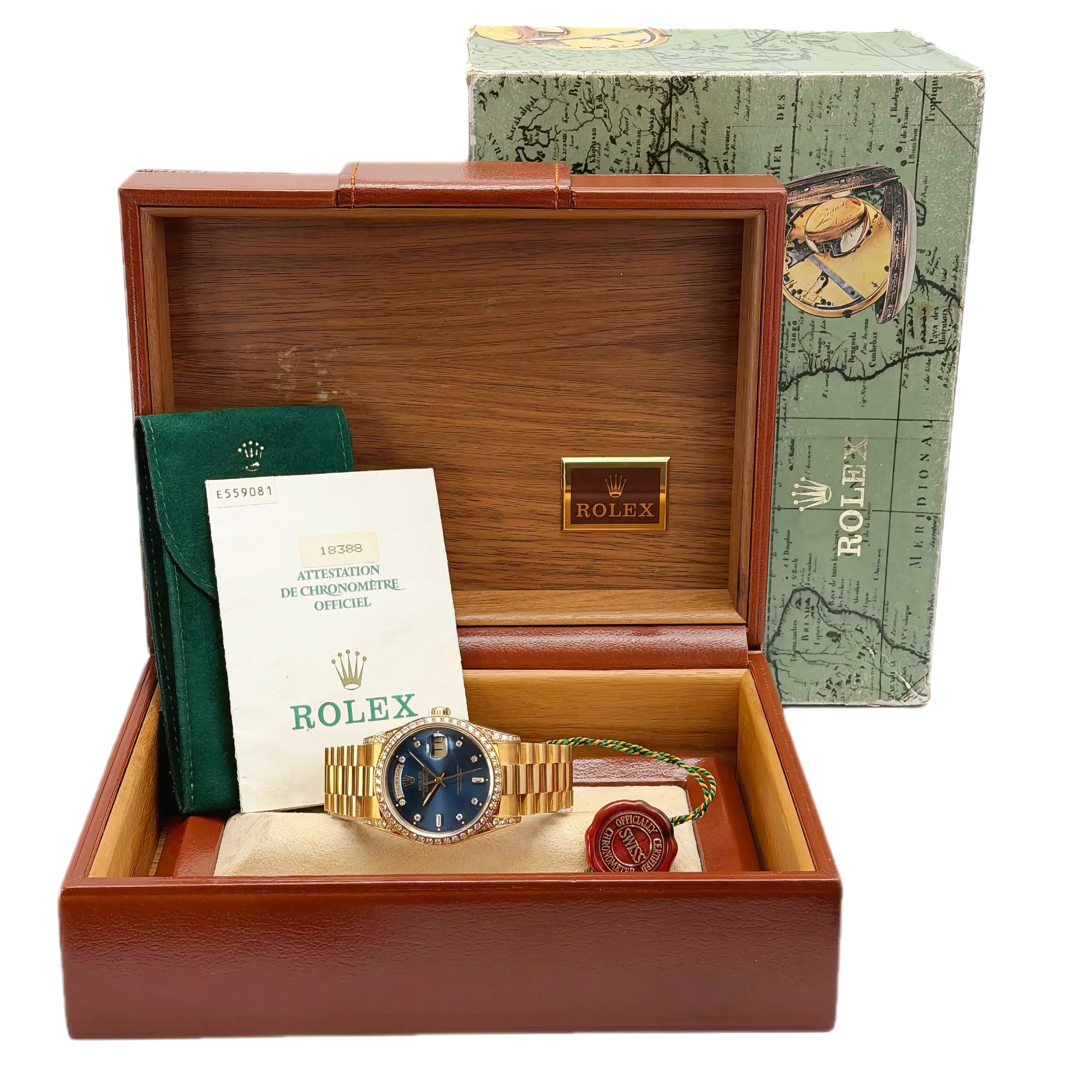 Rolex Day-Date 18388 Sultan Qaboos Emblem – 1991, 36 mm Yellow Gold — gallery view 2