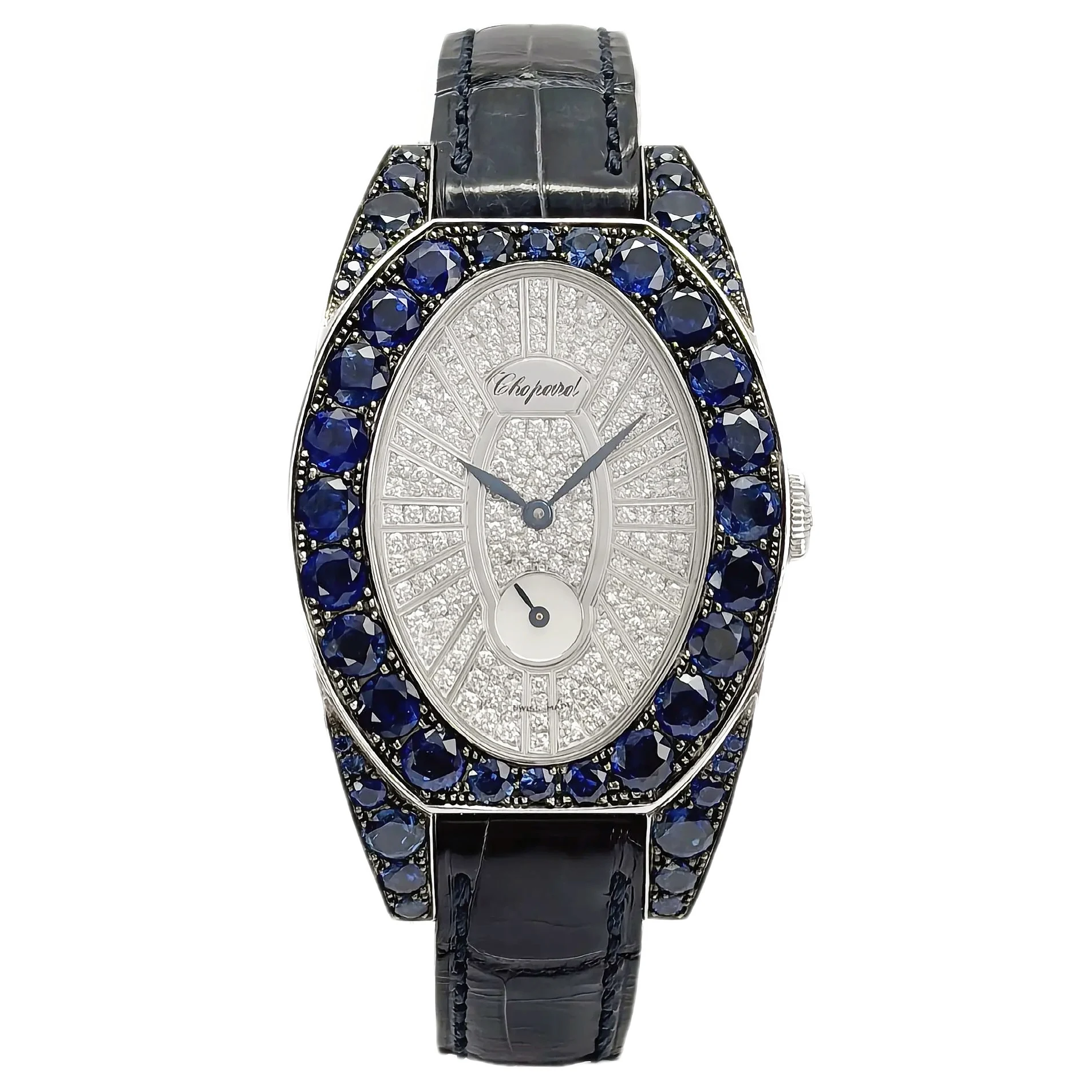 Chopard Cat's Eye Small Seconds 13/70001-23 – Diamond Dial, White Gold — front view