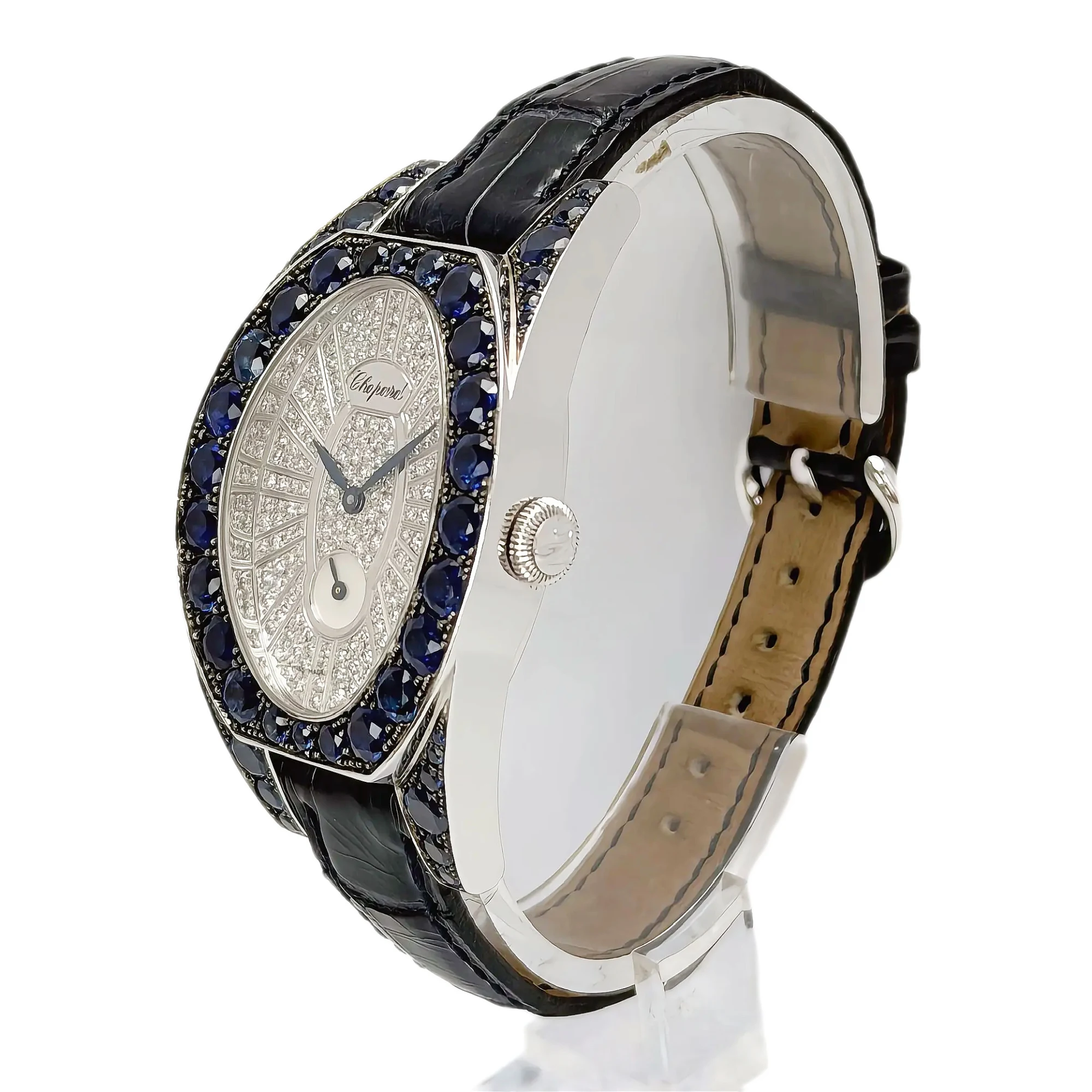 Chopard Cat's Eye Small Seconds 13/70001-23 – Diamond Dial, White Gold — gallery view 2