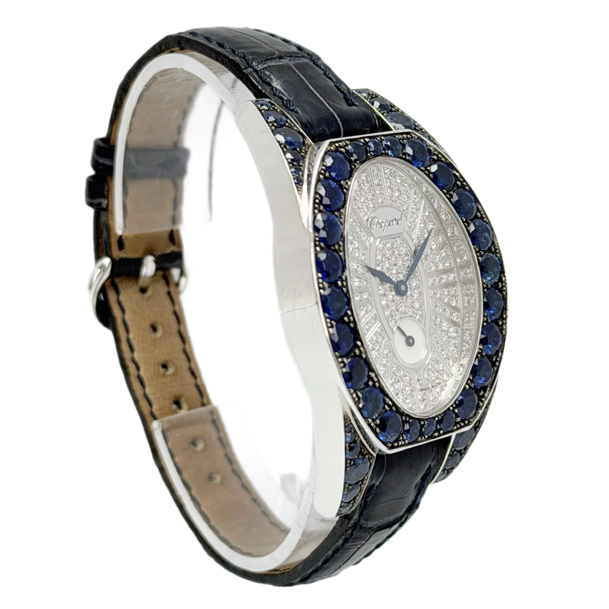 Chopard Cat's Eye Small Seconds 13/70001-23 – Diamond Dial, White Gold — gallery view 3