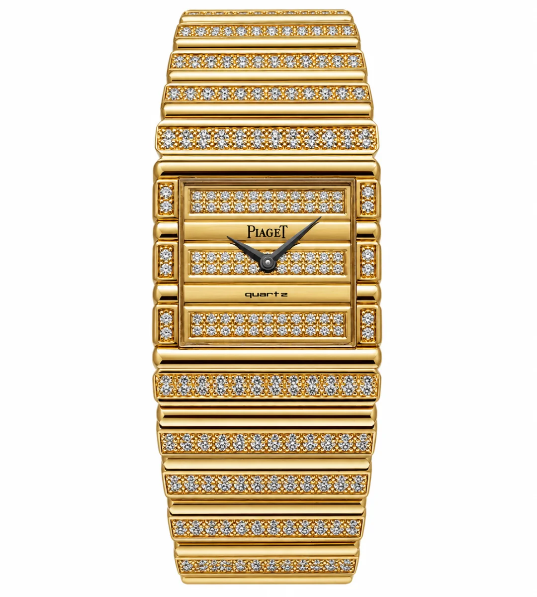 Piaget Polo 7131 C725 — жёлтое золото с бриллиантами — вид спереди