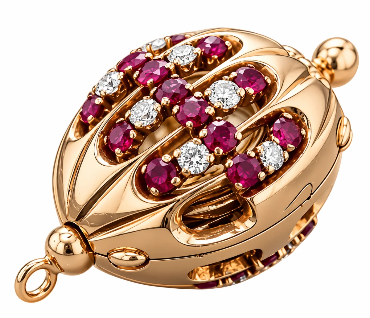 Piaget Necklace Watch — розовое золото, 19 мм, винтаж — вид спереди