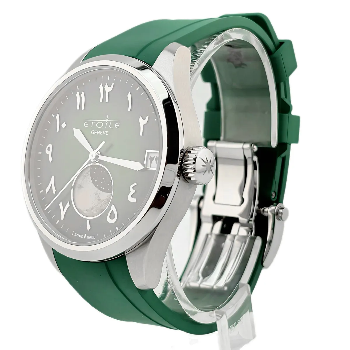 Etoile HIJRI WATCH FULL MOON ISLAMIC CALENDAR GREEN