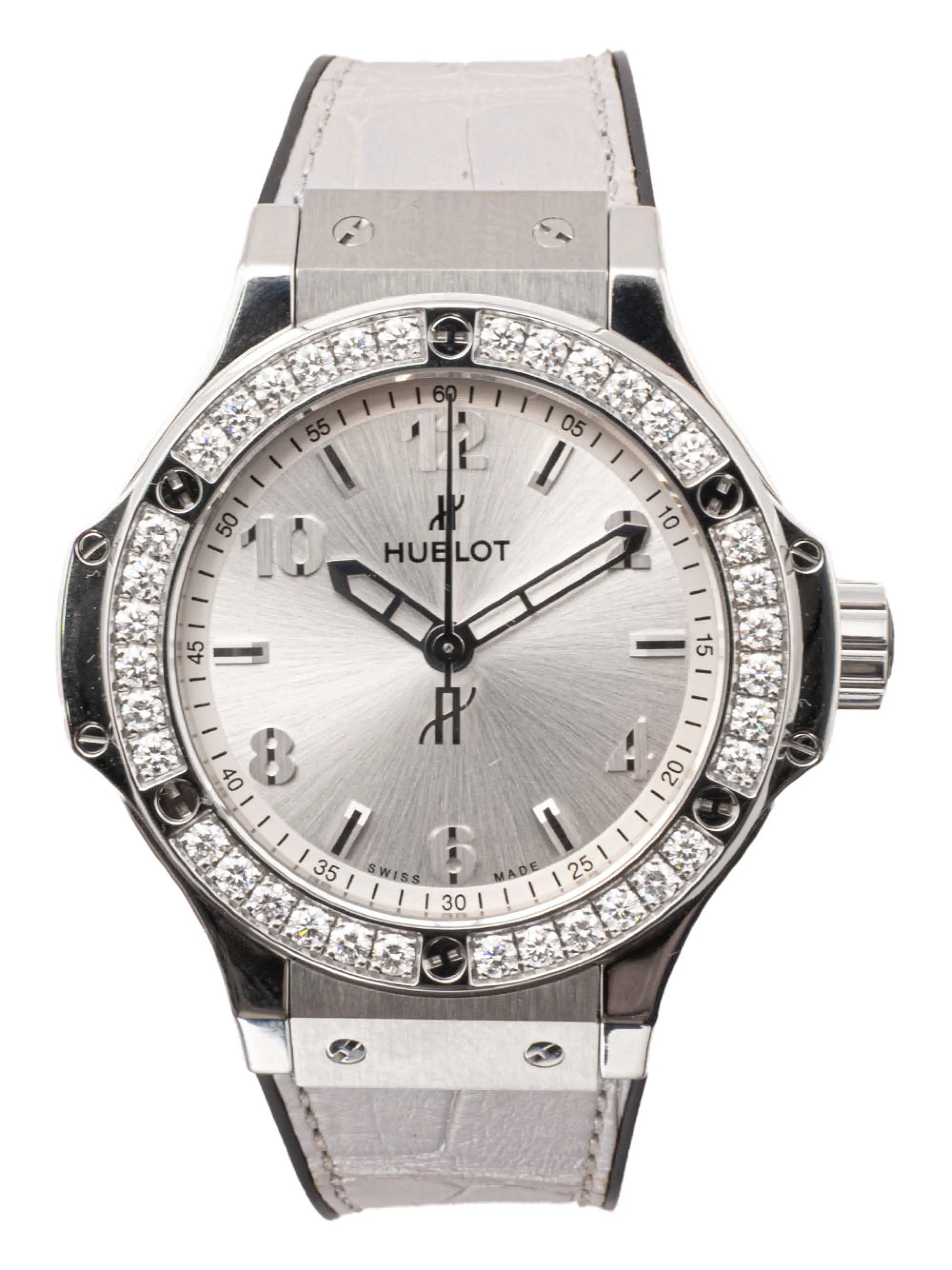 Hublot Big Bang Monochrome Steel Diamonds 361.SX.4310.LR.1204.JPN18