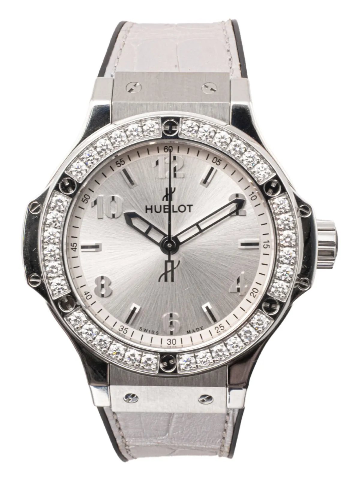 Hublot Big Bang Monochrome Steel Diamonds 361.SX.4310.LR.1204.JPN18